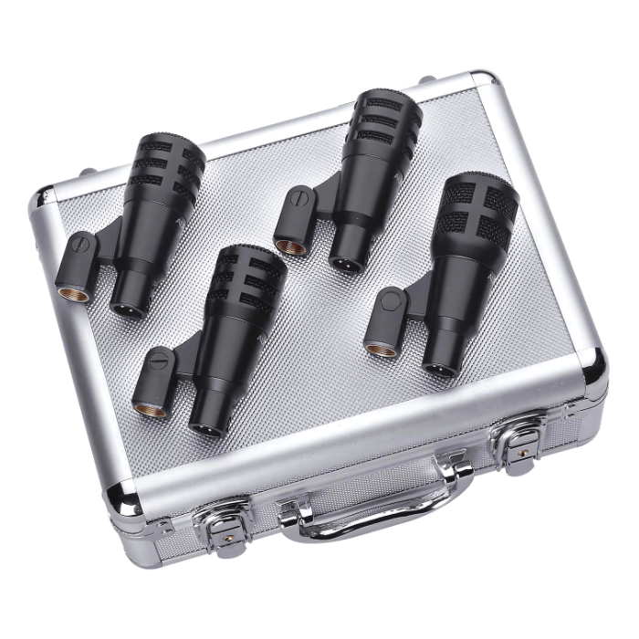 Rent Microphones - Audix Fusion 4 Drum Mic Kit Rental wit Stands NYC