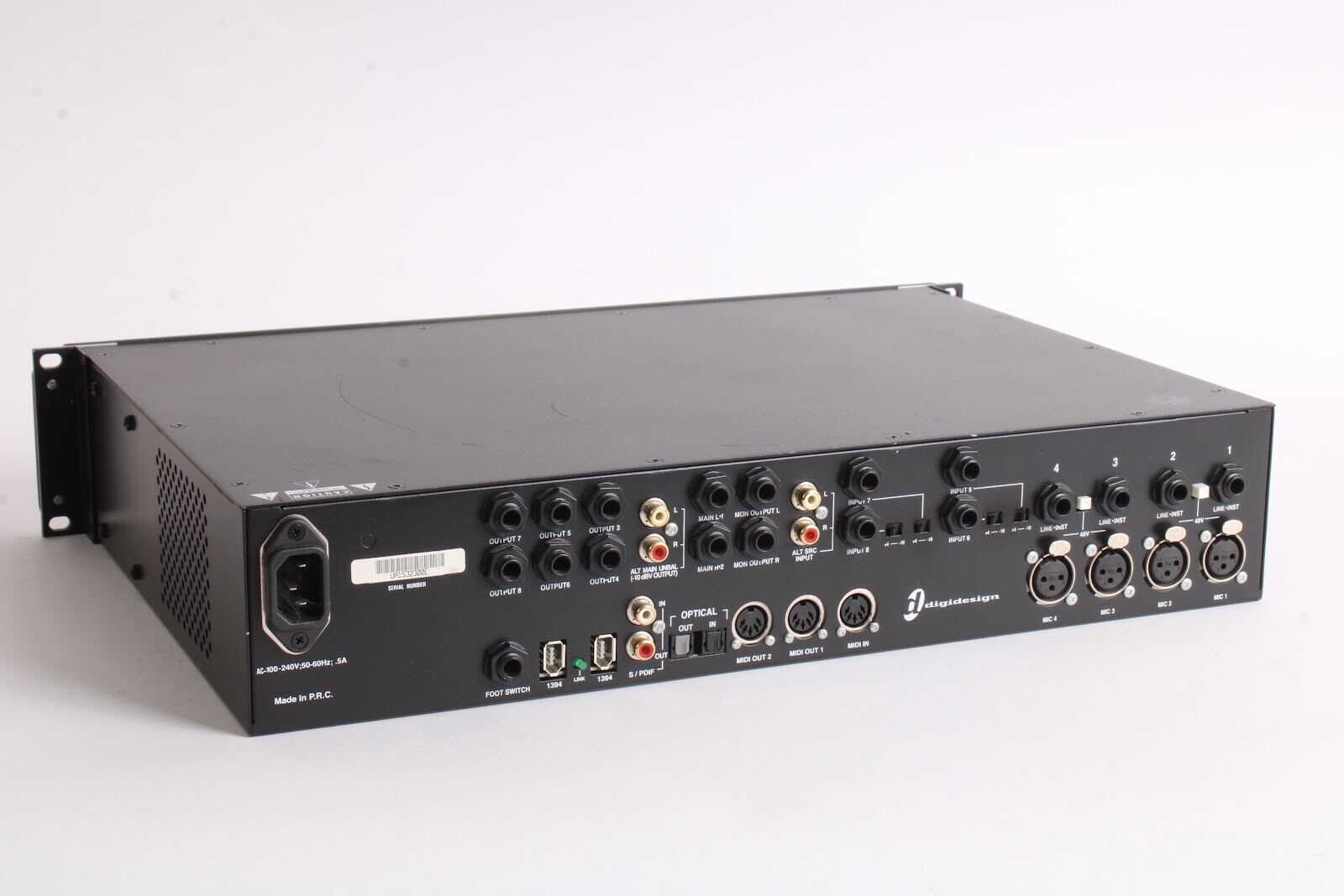 Rent Pro Tools - DIGIDESIGN DIGI-002 RACK PRO-TOOLS LE INTERFACE – Jim  Flynn Rentals