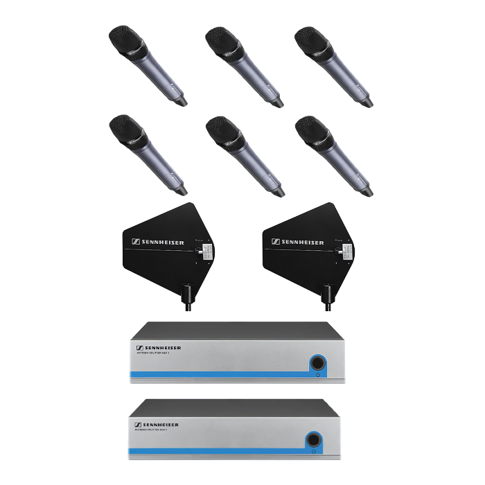 Sennheiser 6-PACK Wireless Handheld System Rental NYC